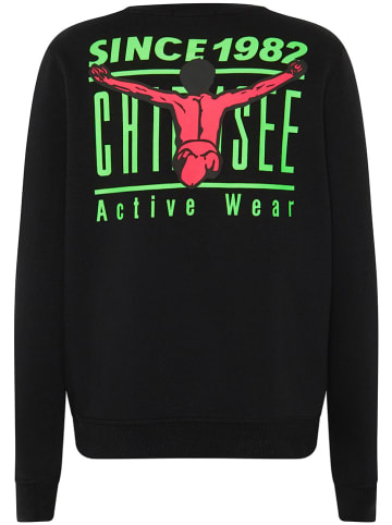 Chiemsee Sweatshirt "Eagle Rock" in Schwarz