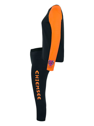 Chiemsee 2tlg. Sportwäsche-Set in Orange/ Schwarz