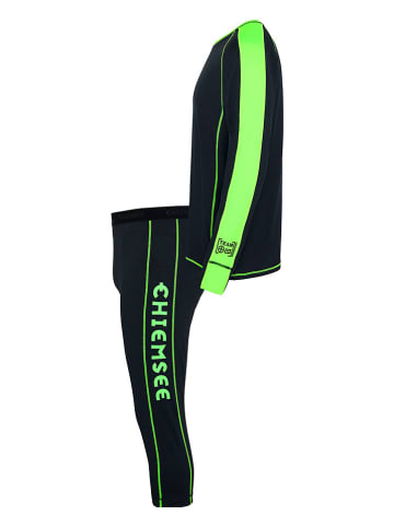 Chiemsee 2-częściowy zestaw bielizny sportowej w kolorze czarno-zielonym