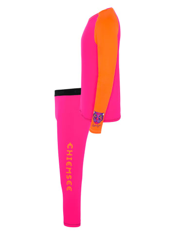 Chiemsee 2-delige sportondergoedset roze/oranje