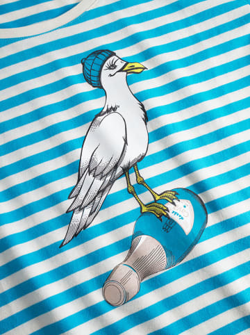 Derbe Shirt wit/lichtblauw