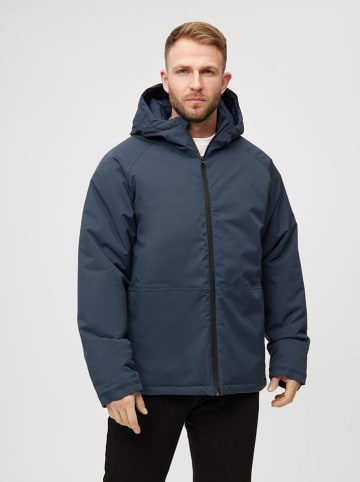 Derbe Dwustronna kurtka przeciwdeszczowa w kolorze granatowym