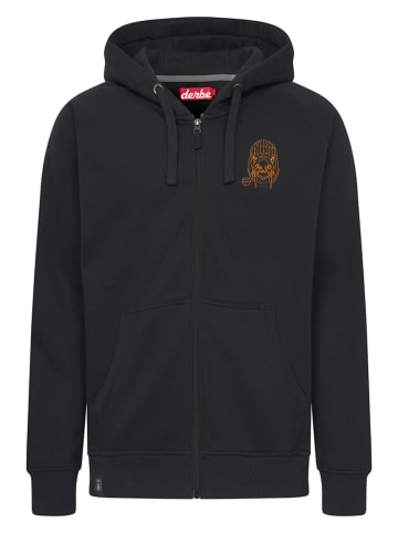 Derbe Sweatvest zwart