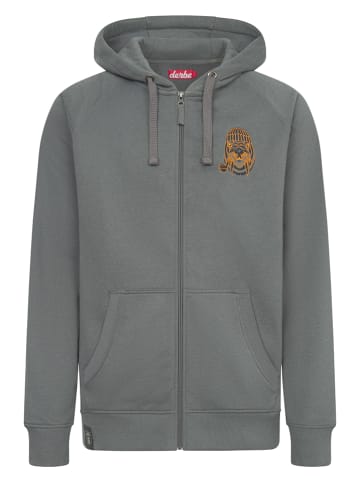 Derbe Sweatjacke in Grau