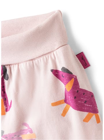 Sanetta Kidswear Spodnie w kolorze jasnoróżowo-fioletowo-pomarańczowym