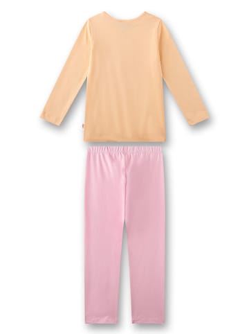 Sanetta Pyjama oranje/lichtroze