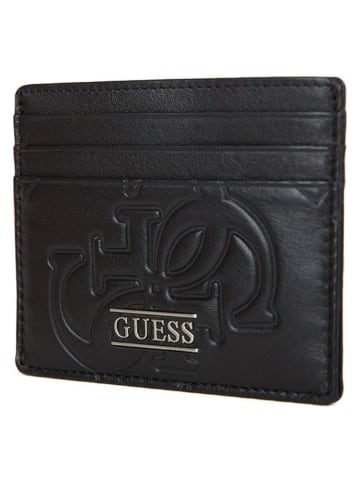 Guess Leren pasetui "Boston" zwart