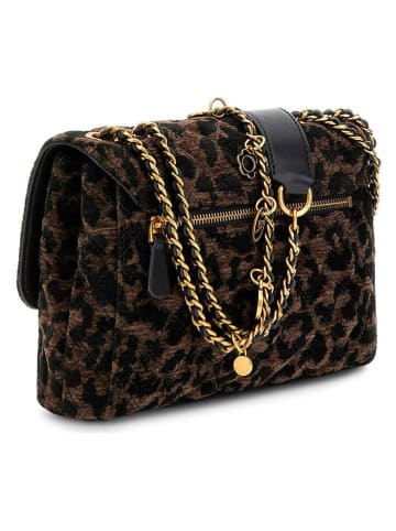 Guess Schoudertas "Giully" zwart/bruin - (B)25 x (H)17 x (D)7 cm