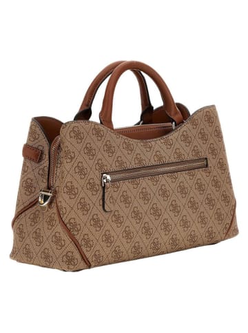 Guess Torebka "Dea" w kolorze beżowo-jasnobrązowym - 33 x 18 x 12 cm