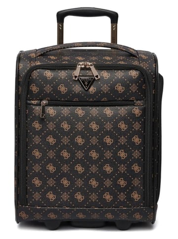 Guess Softcase-Trolley "Silia" zwart/lichtbruin - (B)34 x (H)46 x (D)21 cm