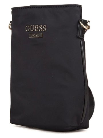 Guess Schoudertas "Follie" zwart - (B)13 x (H)18 x (D)3 cm