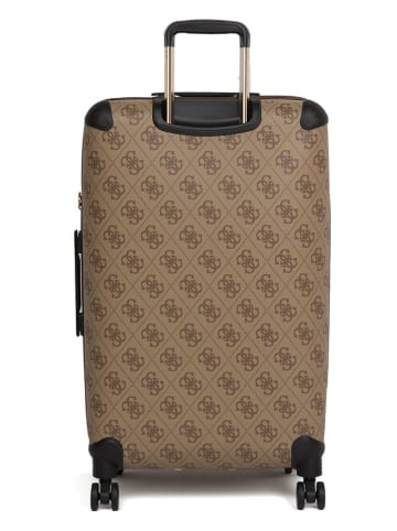 Guess Hardcase-trolley lichtbruin - (B)46 x (H)77 x (D)33 cm