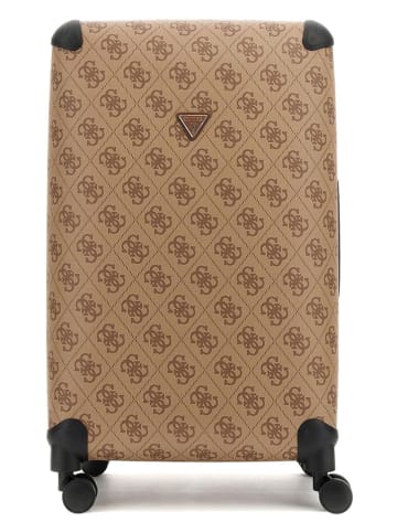 Guess Hardcase-trolley lichtbruin - (B)46 x (H)77 x (D)33 cm