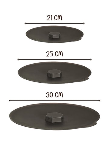 Violeta Home Pokrywki (3 szt.) w kolorze czarnym