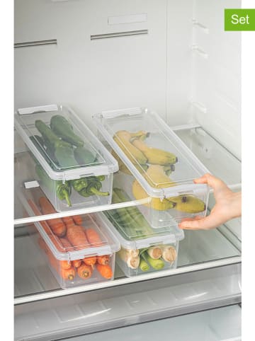 Violeta Home 4-delige set: voorraaddozen transparant