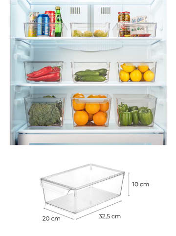 Violeta Home 3er-Set: Kühlschrank-Organizer - (B)32,5 x  (H)10 x (T)20 cm