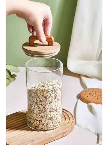 Violeta Home Vorratsglas in Hellbraun - (H)18 x Ø 10 cm