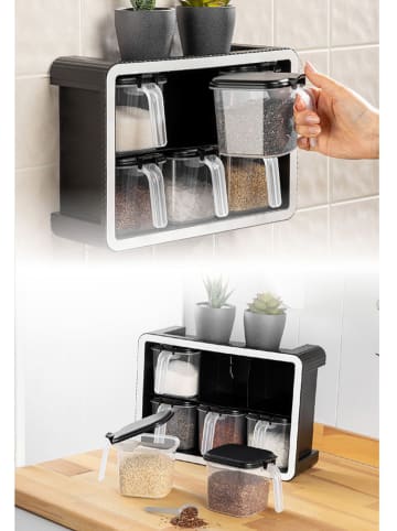 Violeta Home 7-delige voorraadpottenset zwart