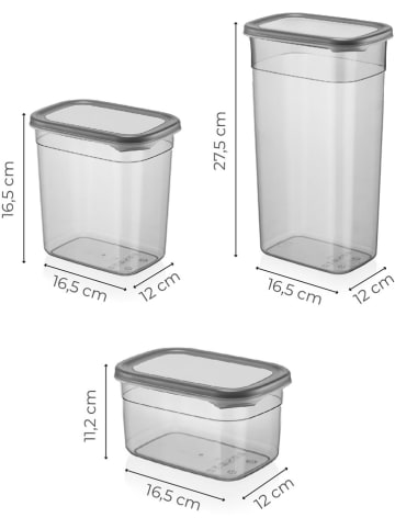 Violeta Home Pojemniki (24 szt.) w kolorze szarym