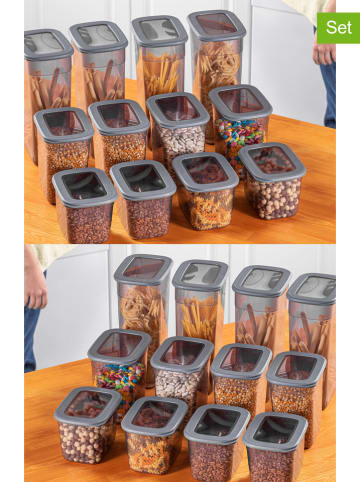 Violeta Home Pojemniki (24 szt.) w kolorze szarym