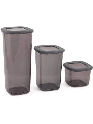Violeta Home 3er-Set: Vorratsbehälter in Grau