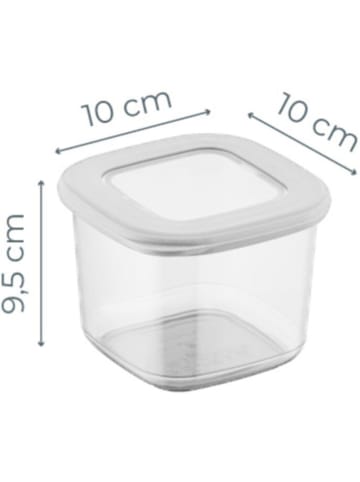 Violeta Home Pojemniki (12 szt.) w kolorze białym - 550 ml