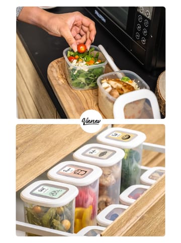 Violeta Home 15-delige set: voorraadcontainers wit