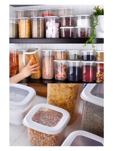 Violeta Home 24er-Set: Vorratsbehälter in Weiß
