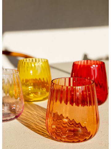 Violeta Home Szklanka w kolorze pomarańczowym - 450 ml