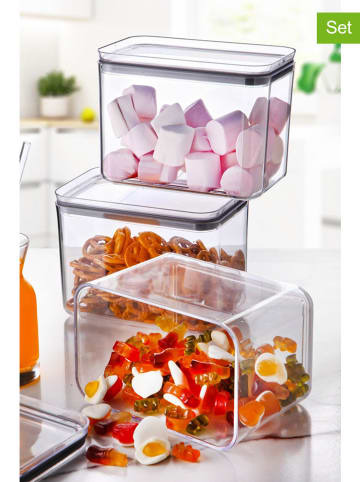 Violeta Home 3-delige set: voorraadcontainers transparant - 1,75 l