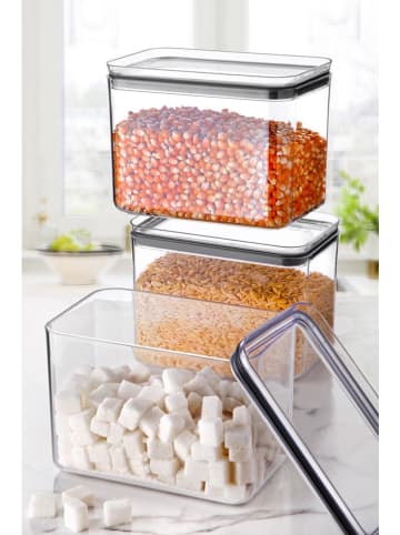 Violeta Home 3er-Set: Vorratsbehälter in Transparent - 1,75 l