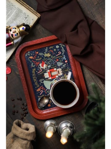 Violeta Home Dienblad bruin/donkerblauw - (L)23,3 x (B)30,7 cm