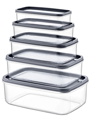 Violeta Home Pojemniki (10 szt.) w kolorze szarym