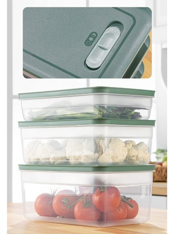 Violeta Home Pojemniki (3 szt.) w kolorze zielonym