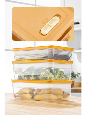Violeta Home 3-delige set: voorraadcontainers oranje