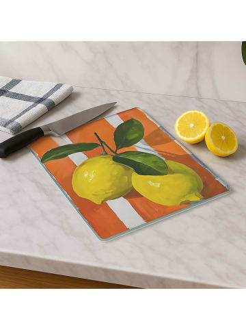 Violeta Home Deska w kolorze pomarańczowo-żółtym do krojenia - 40 x 30 cm