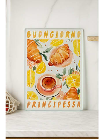 Violeta Home Snijplank wit/geel - (L)40 x (B)30 cm