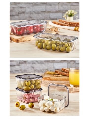 Violeta Home 13er-Set: Vorratsdosen in Anthrazit