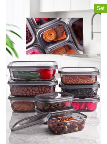 Violeta Home Pojemniki (9 szt.) w kolorze szarym