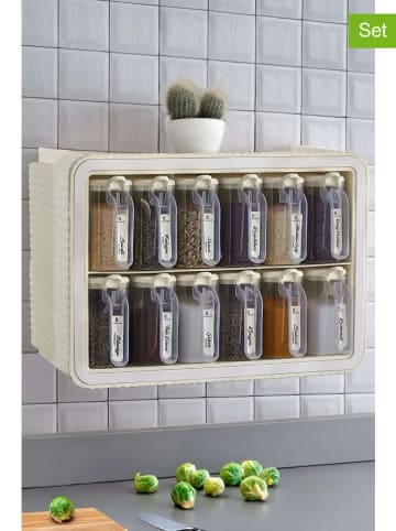 Violeta Home 25-delige set: kruidenglazen beige