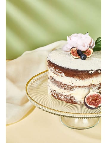 Violeta Home Kuchenständer in Transparent/ Gold - (H)28 cm