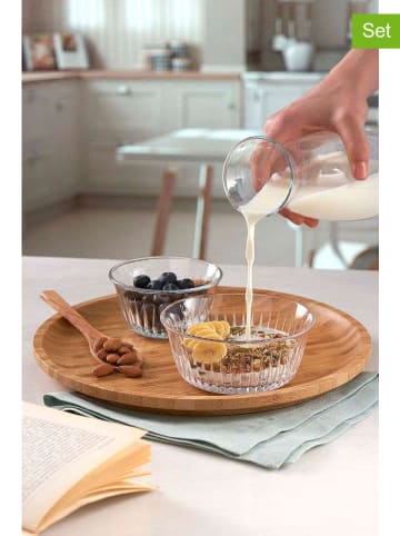 Violeta Home 6-delige set: serveerschalen transparant - (H)5 x Ø 10 cm