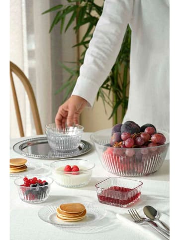 Violeta Home 6-delige set: serveerschalen transparant - (H)5 x Ø 10 cm