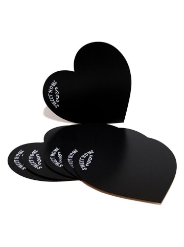 Violeta Home 6er-Set: Tischsets in Schwarz - (B)29 x (H)29 cm