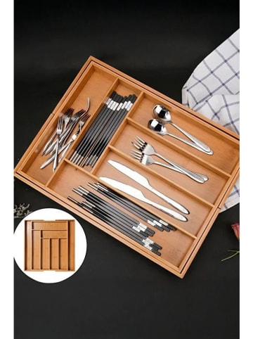 Violeta Home Besteckkasten in Hellbraun - (L)38 x (B)36 cm