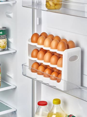 Violeta Home Pojemnik w kolorze białym na jajka - 27 x 17 x 10 cm