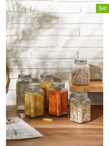 Violeta Home 6-delige set: voorraadglazen transparant