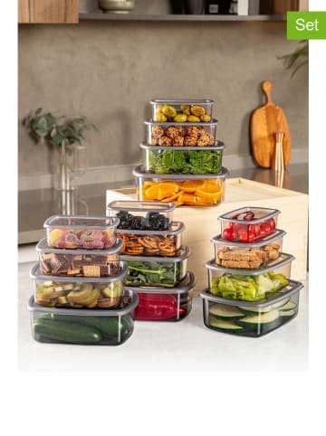 Violeta Home 16er-Set: Frischhaltedosen in Grau