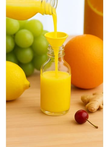 Violeta Home 12-delige set: glazen flessen transparant/goudkleurig - 100 ml