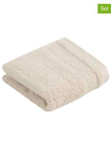 Vossen Ręczniki (2 szt.) "Balance" w kolorze kremowym dla gości